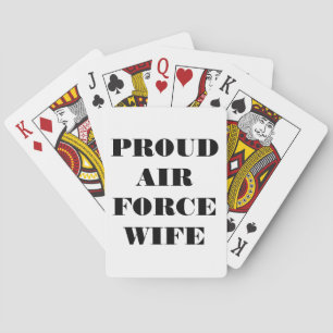 Cartas de juego Orgullosa esposa de la Fuerza Aére