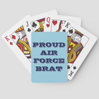 Cartas de juego Orgullosa Fuerza Aérea Brat