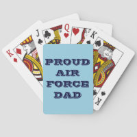 Cartas de juego Orgullosa Fuerza Aérea Papá