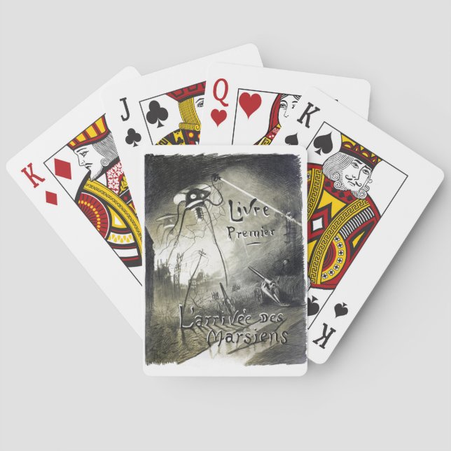 Cartas de juego originales de invasión alienígena (Reverso)