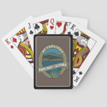 Cartas de juego Oval Mt Tamalpais Marin California