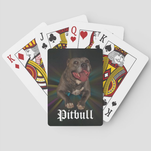 Cartas de juego para bicicletas Pitbull (Reverso)