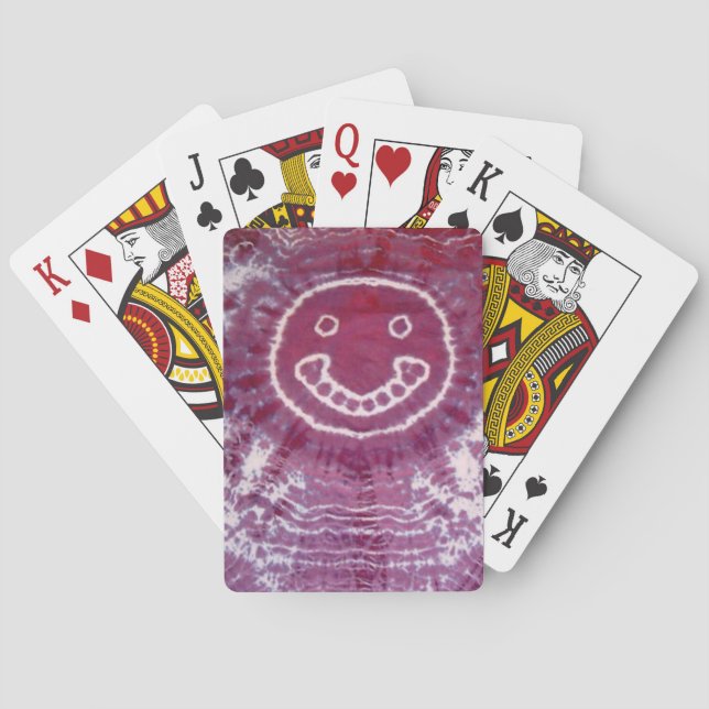 Cartas de juego para bicicletas Smiles Tie Dye (Reverso)