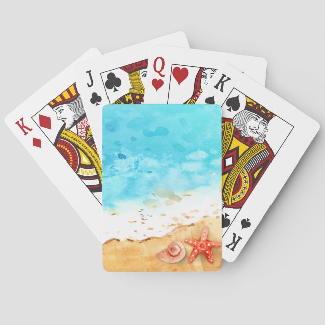 Cartas de juego para bicicletas Tropical Beach Oce (Reverso)