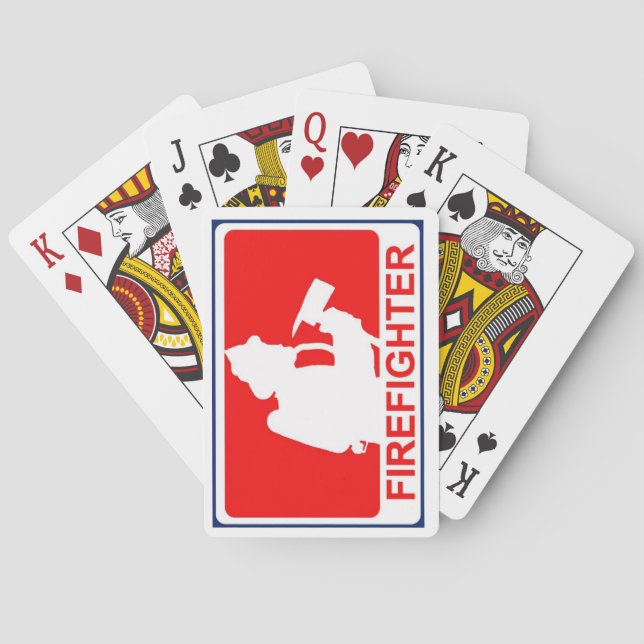Cartas de juego para bomberos (Reverso)