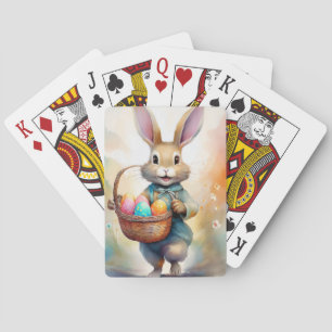 Cartas de juego para conejo de Pascua