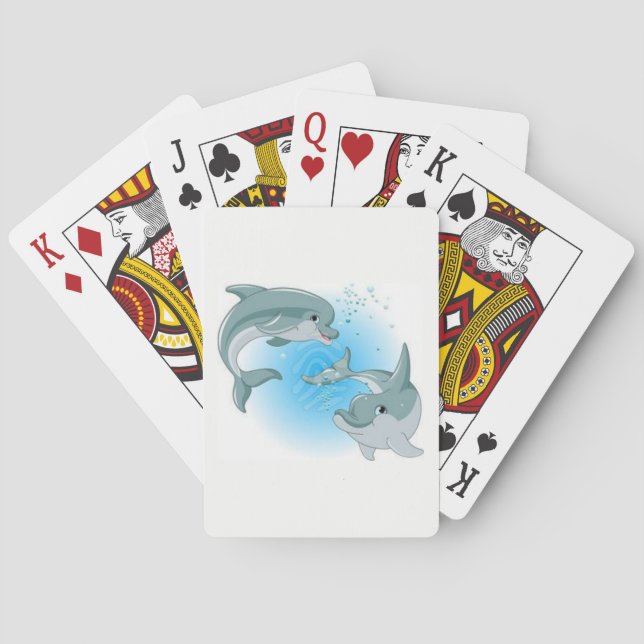 Cartas de juego para delfines (Reverso)