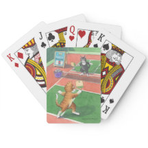 Cartas de juego para gatos de pelota