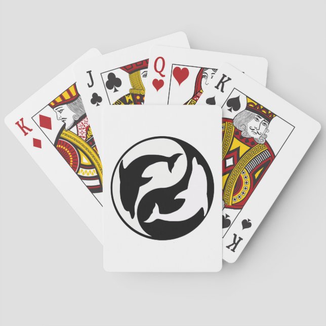 Cartas de juego para los delfines de Yin Yang (Reverso)