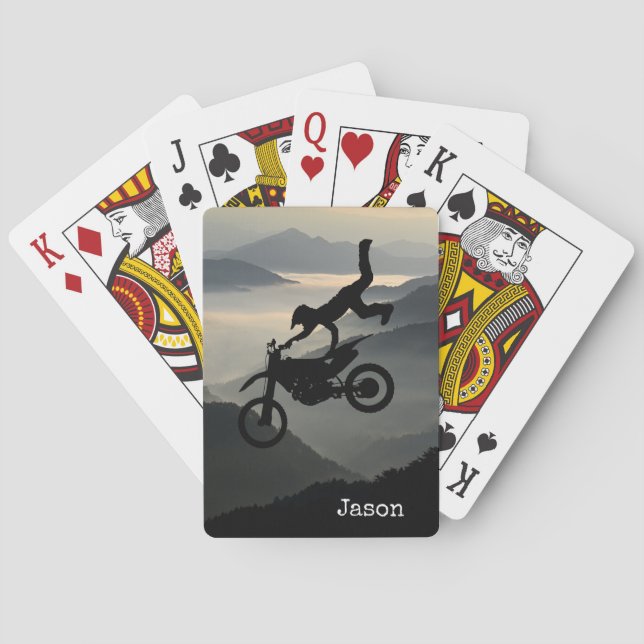 Cartas de juego para motocicletas Motorcross (Reverso)