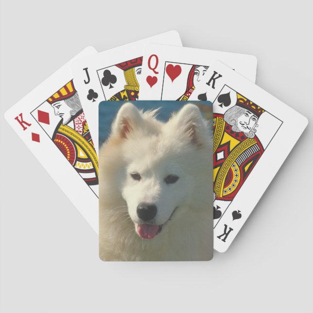 Cartas de juego para perros samoyanos (Reverso)