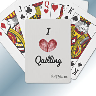 Cartas de juego personalizables Me encanta el Quil