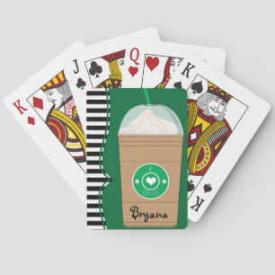 Cartas de juego personalizadas de café picado Frap