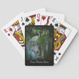 Cartas de juego personalizadas de la Gran Garza Az