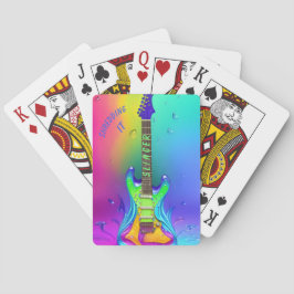 Cartas de juego personalizadas de la música de gui