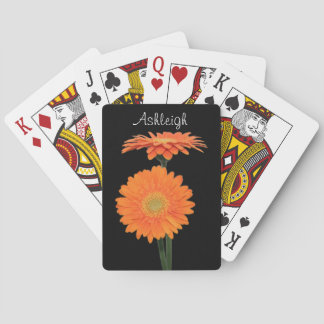 Cartas de juego personalizadas de la Naranja Gerbe