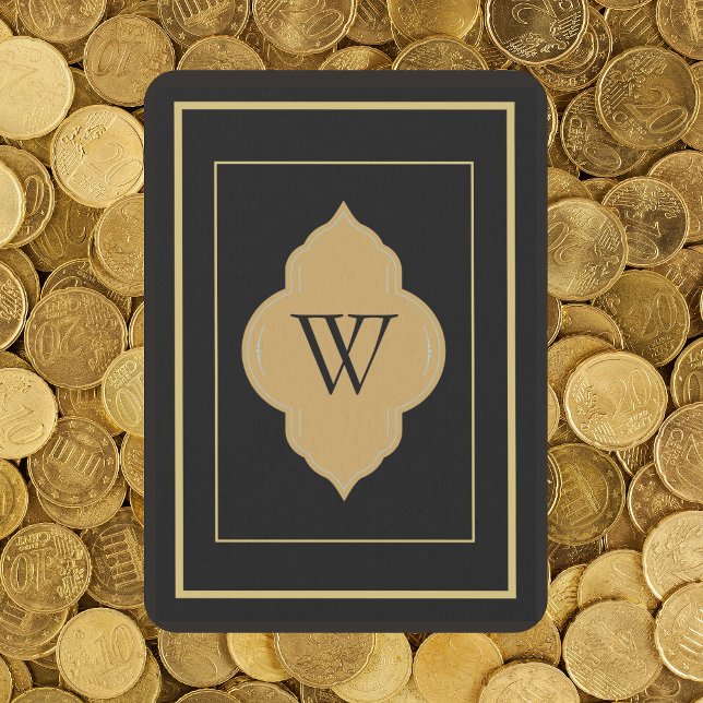 Cartas de juego personalizadas de oro negro inicia (Subido por el creador)