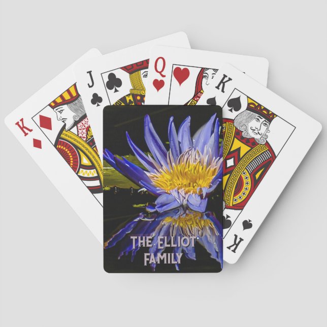 Cartas de juego personalizadas de "orquídeas tropi (Reverso)