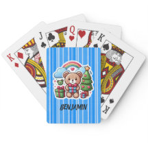 Cartas de juego personalizadas de Oso de peluche