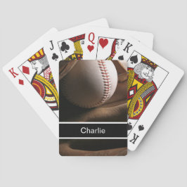 Cartas de juego personalizadas del monograma de bé