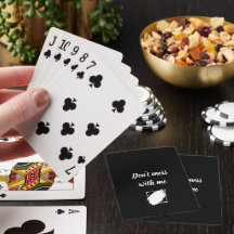 Cartas de Juego Personalizadas "No te metas conmig