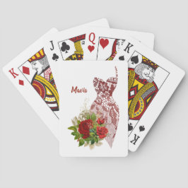 Cartas de juego personalizadas para dama de honor