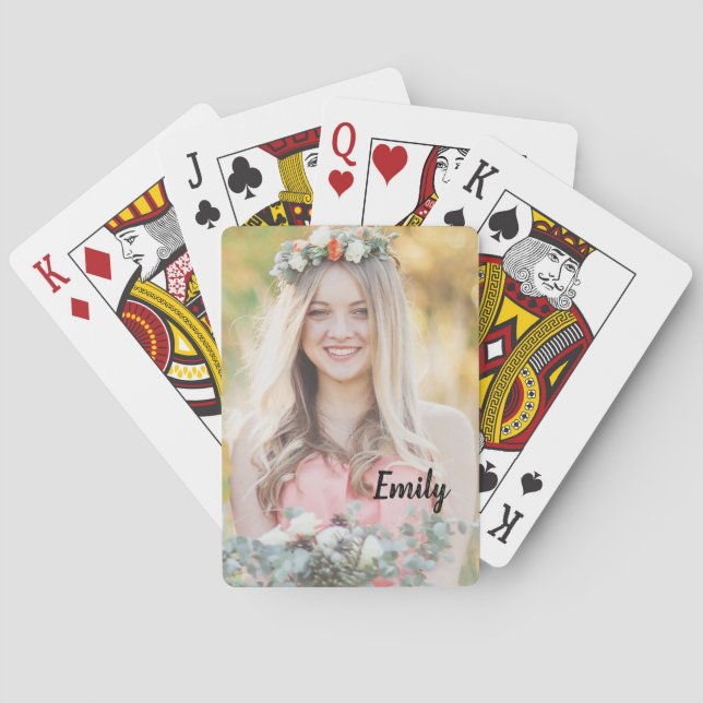 Cartas de Juego Personalizadas para Damas de Honor (Reverso)