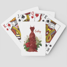 Cartas de juego personalizadas para damas de honor