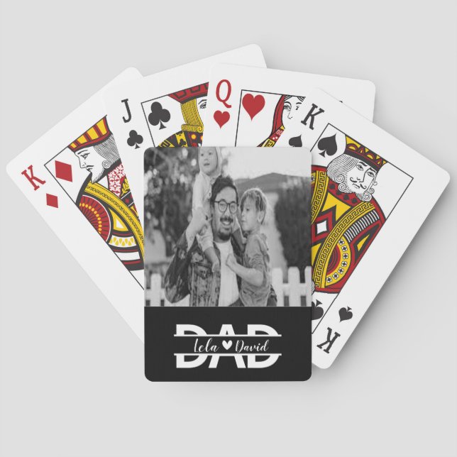 Cartas de juego personalizadas para el día del pad (Reverso)