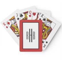 Cartas de juego personalizadas regalo de póquer pa