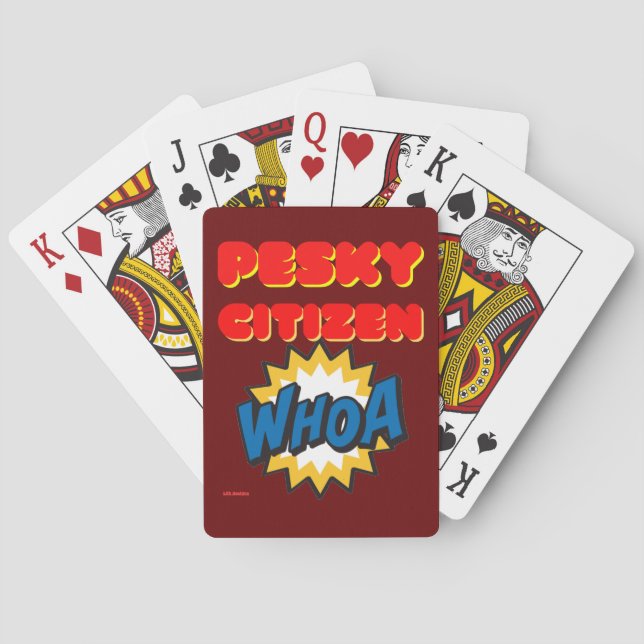 cartas de juego "PESKY CITIZEN" (Reverso)