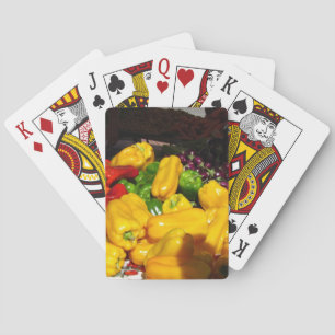 Cartas de juego - Pimientos de colores brillantes