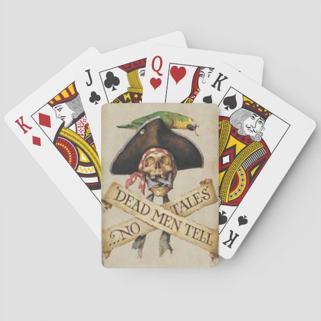 Cartas de juego piratas muertas (Reverso)