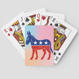 Cartas de juego políticas de burro demócrata
