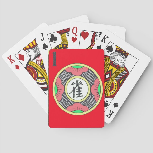 Cartas de juego Red Canasta/Mahj (Reverso)