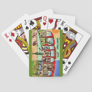 Cartas de juego retro Arizona