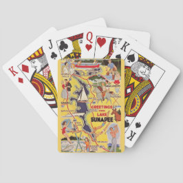 Cartas de juego Retro Lake Sunapee NH