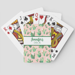 Cartas de juego rosas y Verde azuladas en el suroe