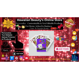 Cartas de Juego Royal Flush Fondo Púrpura