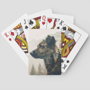 Cartas de juego rusticas para el paisaje de los bo