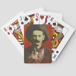Cartas de juego salvaje West de Cowboy al margen d