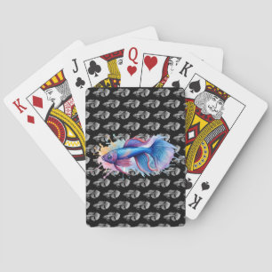 Cartas de juego - Serie acuarela: Betta Fish