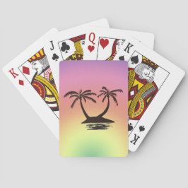 Cartas de Juego - Siluetas de Isla Tropical