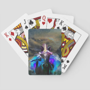 Cartas de juego silvestres de Unicornio