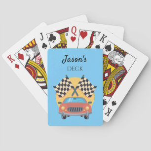 Cartas de juego temáticas de carreras de coches cl