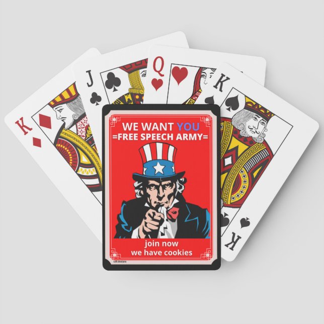 cartas de juego "TÍO SAM" (Reverso)