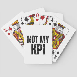 Cartas de juego tipográficas minimalistas Not My K