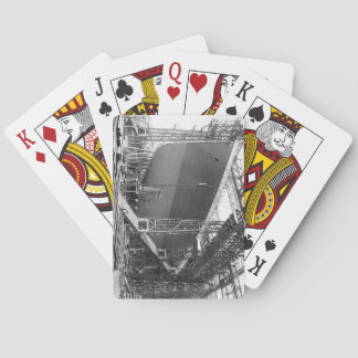 Cartas de juego Titanic en construcción