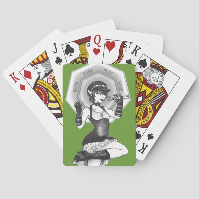 Cartas de juego Trabaja duro (Reverso)