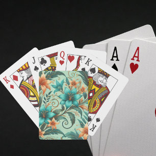 Cartas de juego tropicales
